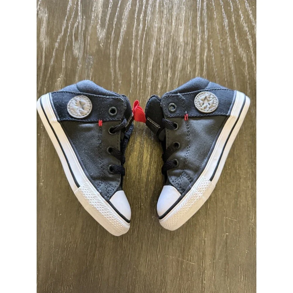 Converse Chuck Taylor All StarGrey/Black High Top Sneaker Toddler Sz 8